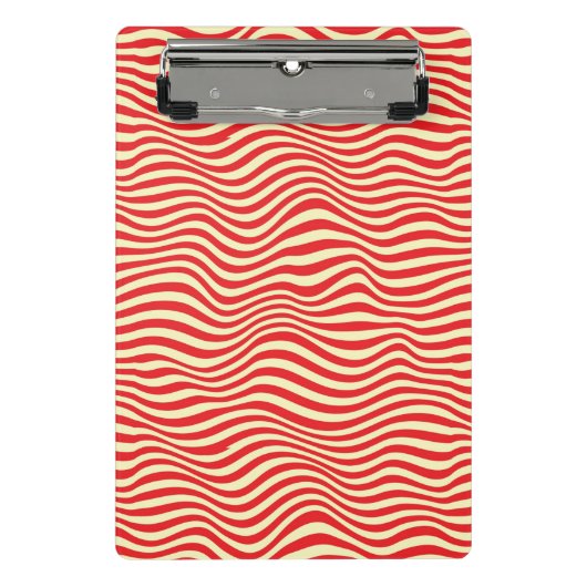 Gestreepte achtergrond mini klembord (Voorkant)