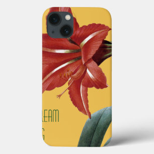 Gestreepte amaryllis iPhone 13 hoesje