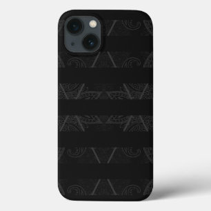 Gestreepte Argyle Embellish Black iPhone 13 Hoesje