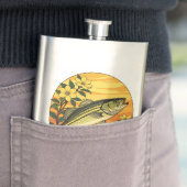 Gestreepte basrotsbaars en gele jasmijnbloemen flacon (Voorbeeld)