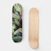 Gestreepte bladeren skateboard (Voorkant)