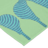 gestreepte blauwvogel tafelkleed (Gekanteld)