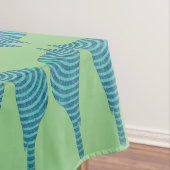 gestreepte blauwvogel tafelkleed (Voorbeeld)