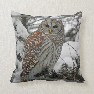 Gestreepte bosuil kussen