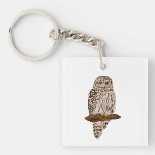 Gestreepte Bosuil Sleutelhanger (voorkant)