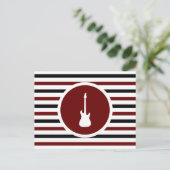 Gestreepte Briefkaart voor elektrische gitaren (Staand voorkant)