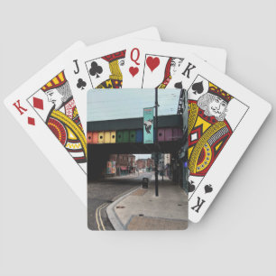 Gestreepte brug pokerkaarten