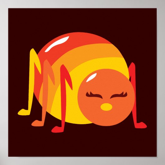 Gestreepte buik poster (Voorkant)