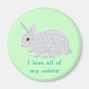 Gestreepte Bunny, Ik hou van al mijn kleuren, mag Magneet