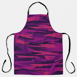 Gestreepte camouflage: Abstract geometrisch patroo Schort