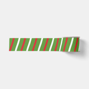 Gestreepte Candy Cane Groen Rood Wit Grosgrain Lint