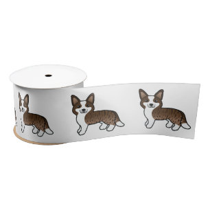 Gestreepte Cardigan Welsh Corgi Cartoon Hond Lint