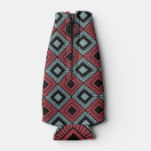 Gestreepte diamanten flesjeskoeler (Achterkant)