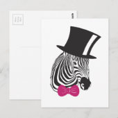 Gestreepte Elegante Uniek Briefkaart (Voorkant / Achterkant)