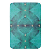 Gestreepte Floor Pattern in Aqua Blues Badmat (Voorkant Verticaal)