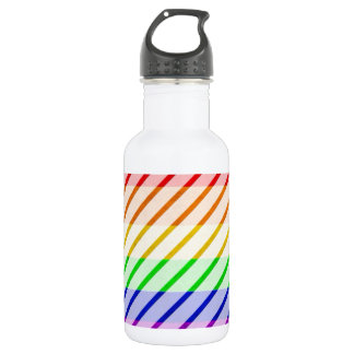 Gestreepte Gay Pride Flag Waterfles