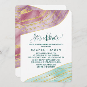 Gestreepte Gemstone   Mauve Let's Celebrate Kaart