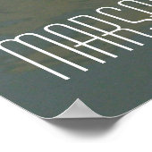 Gestreepte Gevist boot Marsaxlokk Harbour Malta Poster (Hoek)