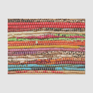 Gestreepte geweven stof weven look natuurlijk tissuepapier