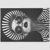 Gestreepte Glam Rock Star Decoupage Tissuepapier (Voorkant)