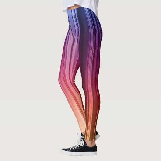 Gestreepte Gradiënt Leggings (Links)