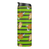 Gestreepte Halloween Thermosbeker (Geroteerd rechts)