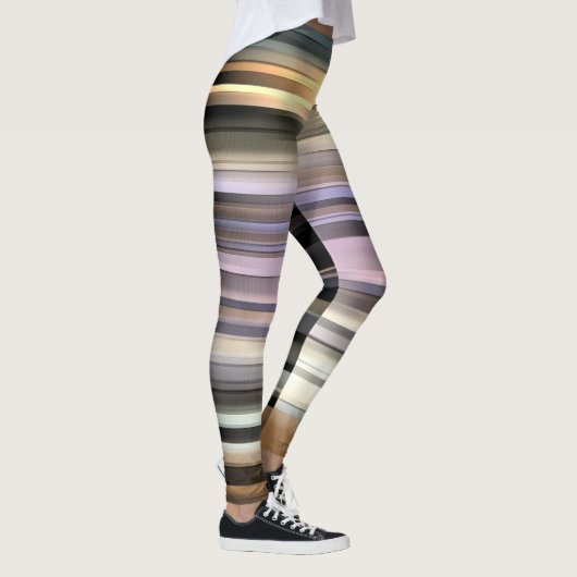 Gestreepte helling Abstract Leggings (Rechts)