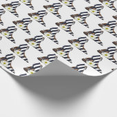 gestreepte hoge hakken met madeliefje cadeaupapier (Hoek)