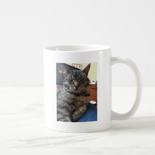 Gestreepte kat koffiemok
