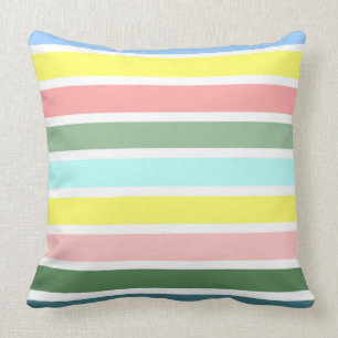 Gestreepte kleuren van Bermuda Kussen