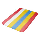 Gestreepte kleuren van de vlag van Aruba Badmat (Gekanteld)