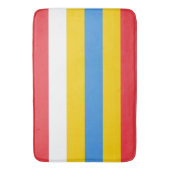 Gestreepte kleuren van de vlag van Aruba Badmat (Voorkant Verticaal)