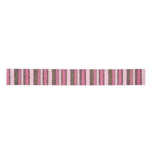 Gestreepte luipaard en roze lint (Voorkant)