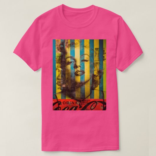 Gestreepte Marilyn T-shirt (Design voorkant)