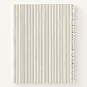  gestreepte minimalistische script aangepaste rece notitieboek (Achterkant)