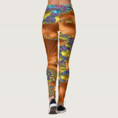Gestreepte minion 9 leggings (Achterkant)