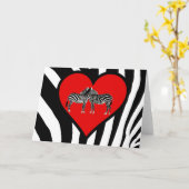 Gestreepte Omhelzingen Kaart (Gele Bloem)