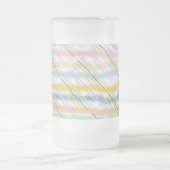 Gestreepte pastels (gemengde patronen) matglas bierpul (Center)