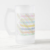 Gestreepte pastels (gemengde patronen) matglas bierpul (Links)