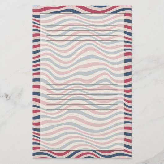 Gestreepte patroon 2 briefpapier (Voorkant)