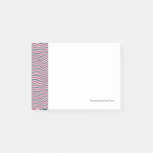 Gestreepte patroon 2 post-it® notes (Voorkant)