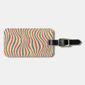 Gestreepte patroon bagagelabel (Voorkant horizontaal)