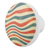 Gestreepte patroon keramische knop (Rechts)