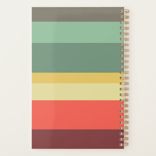 Gestreepte patroon met Retro Planner (Achterkant)