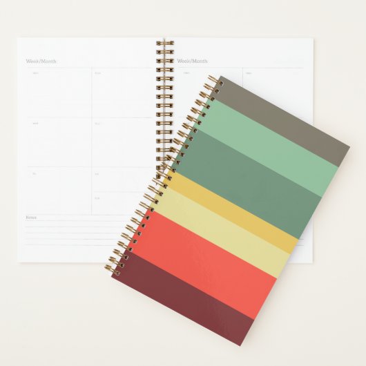 Gestreepte patroon met Retro Planner (Display)