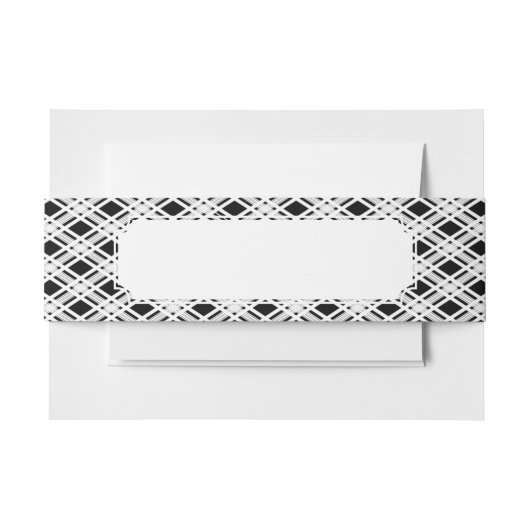 Gestreepte patroonplaat uitnodigingen wikkel (Voorkant Voorbeeld)