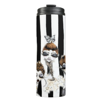 Gestreepte Pixies Travel Cup Thermosbeker