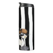 Gestreepte Pixies Travel Cup Thermosbeker (Geroteerd rechts)