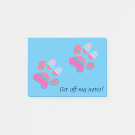 Gestreepte Pootafdrukken Post-it® Notes