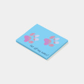 Gestreepte Pootafdrukken Post-it® Notes (Schuin)
